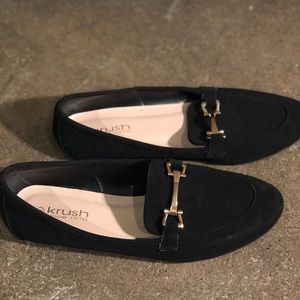Black loafers